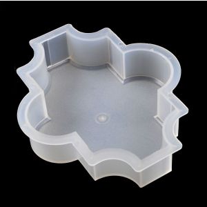 формы для изготовления тротуарной плитки клевер шагрень 267х218х55мм